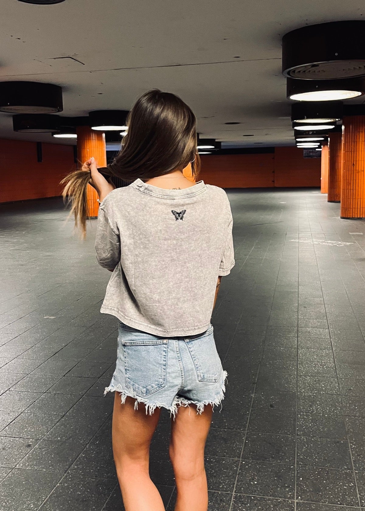 PAPAGE - ACID KREUZBERG Ladies Cropped Tee