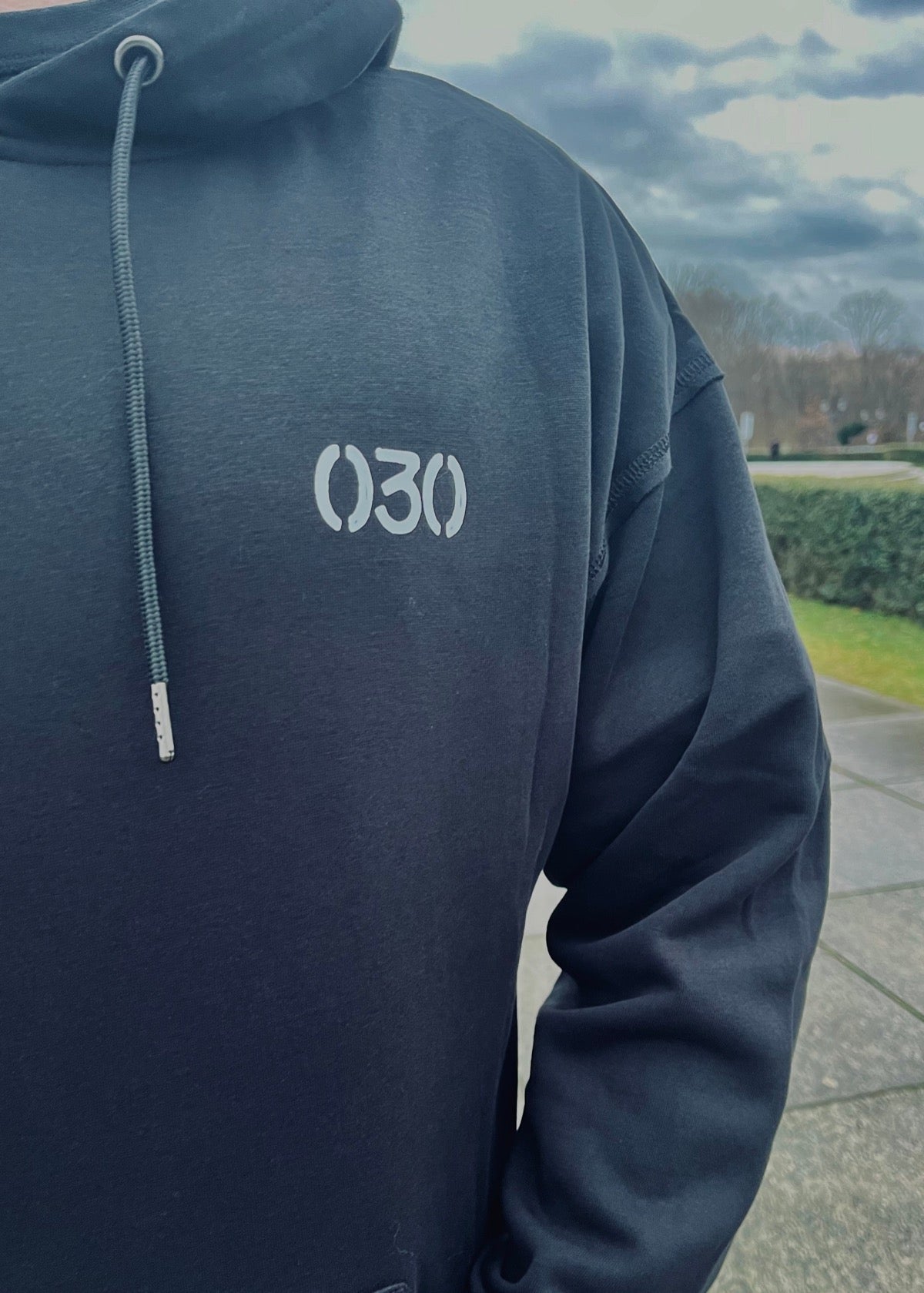 PAPAGE - 030 BUTTERFLY Oversized Hoody black