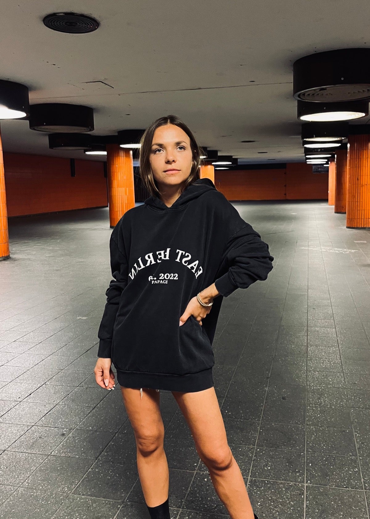 PAPAGE - ACID EAST BERLIN Oversized Hoody