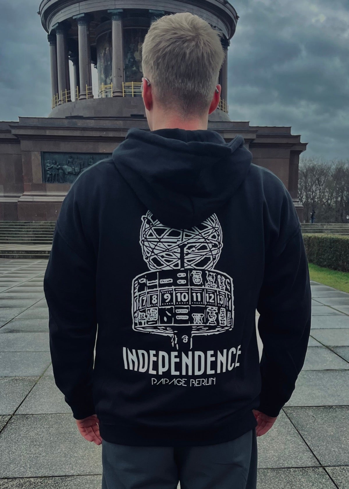 PAPAGE - 030 INDEPENDENCE Oversized Hoody black