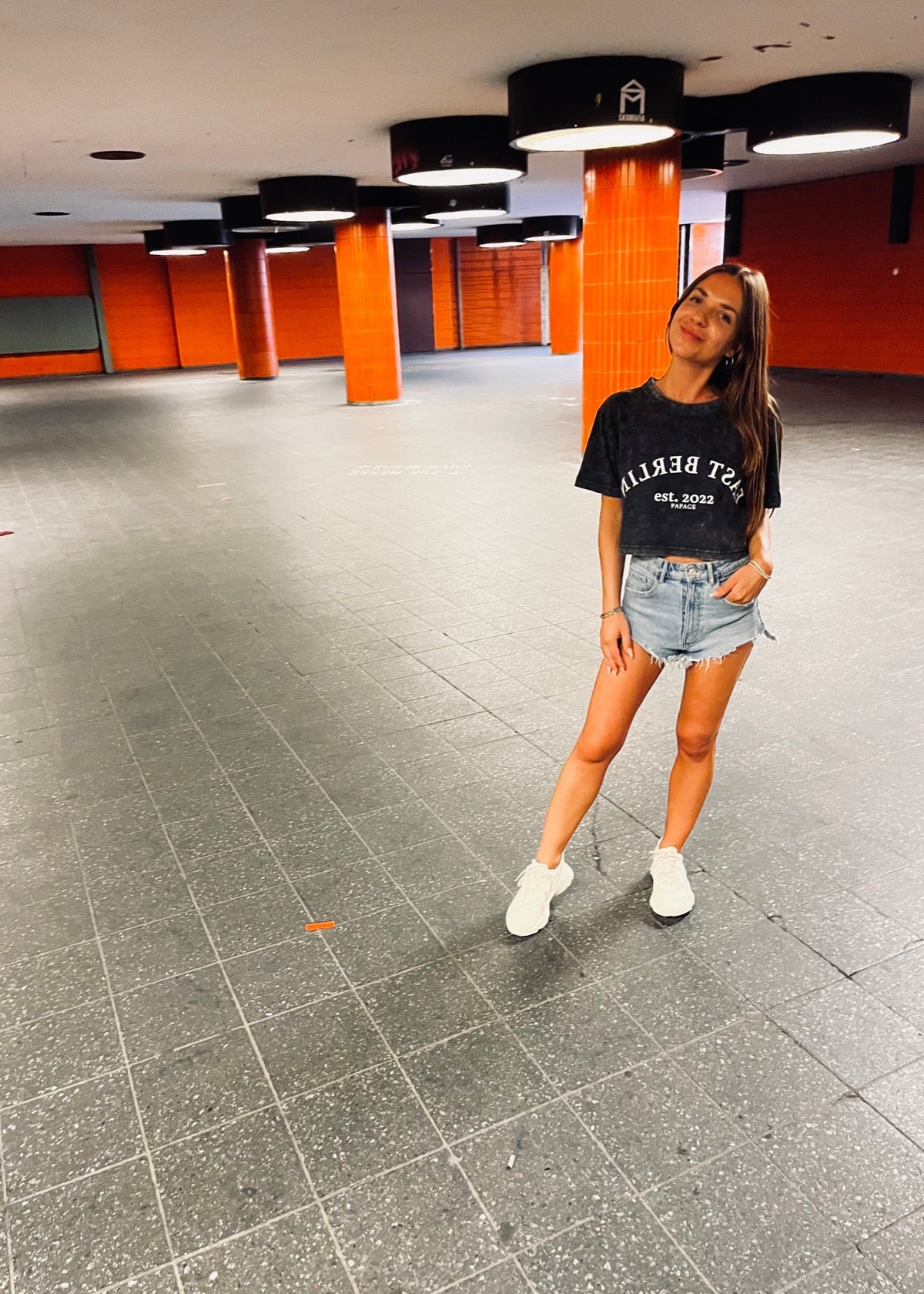 PAPAGE - ACID EAST BERLIN Ladies Cropped Tee