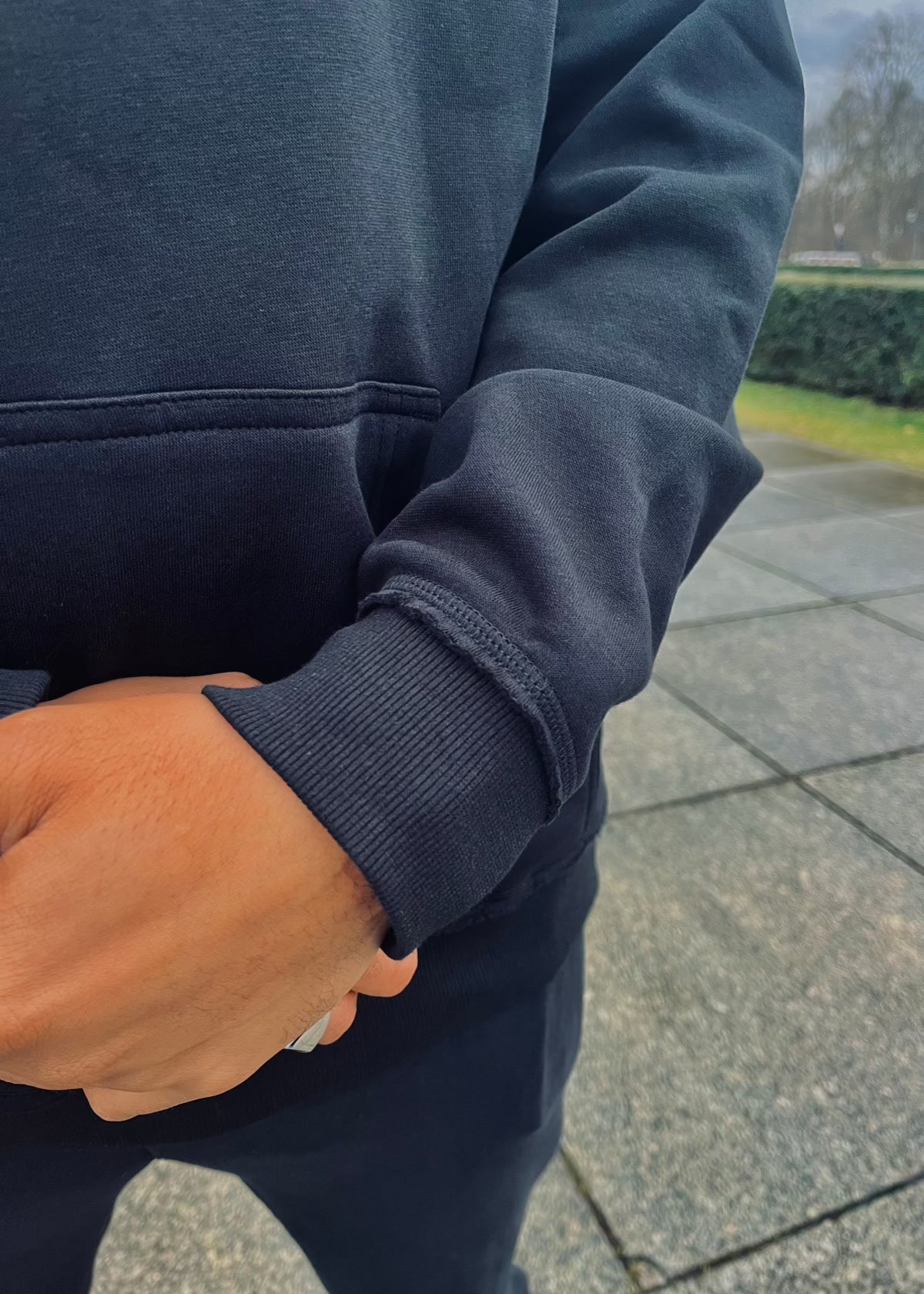 PAPAGE - 030 B'FLY BASIC Oversized Hoody black