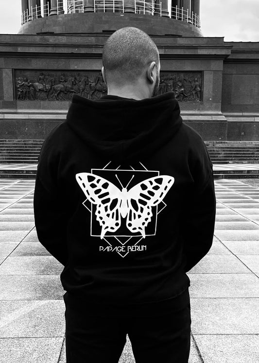PAPAGE - 030 BUTTERFLY Oversized Hoody black