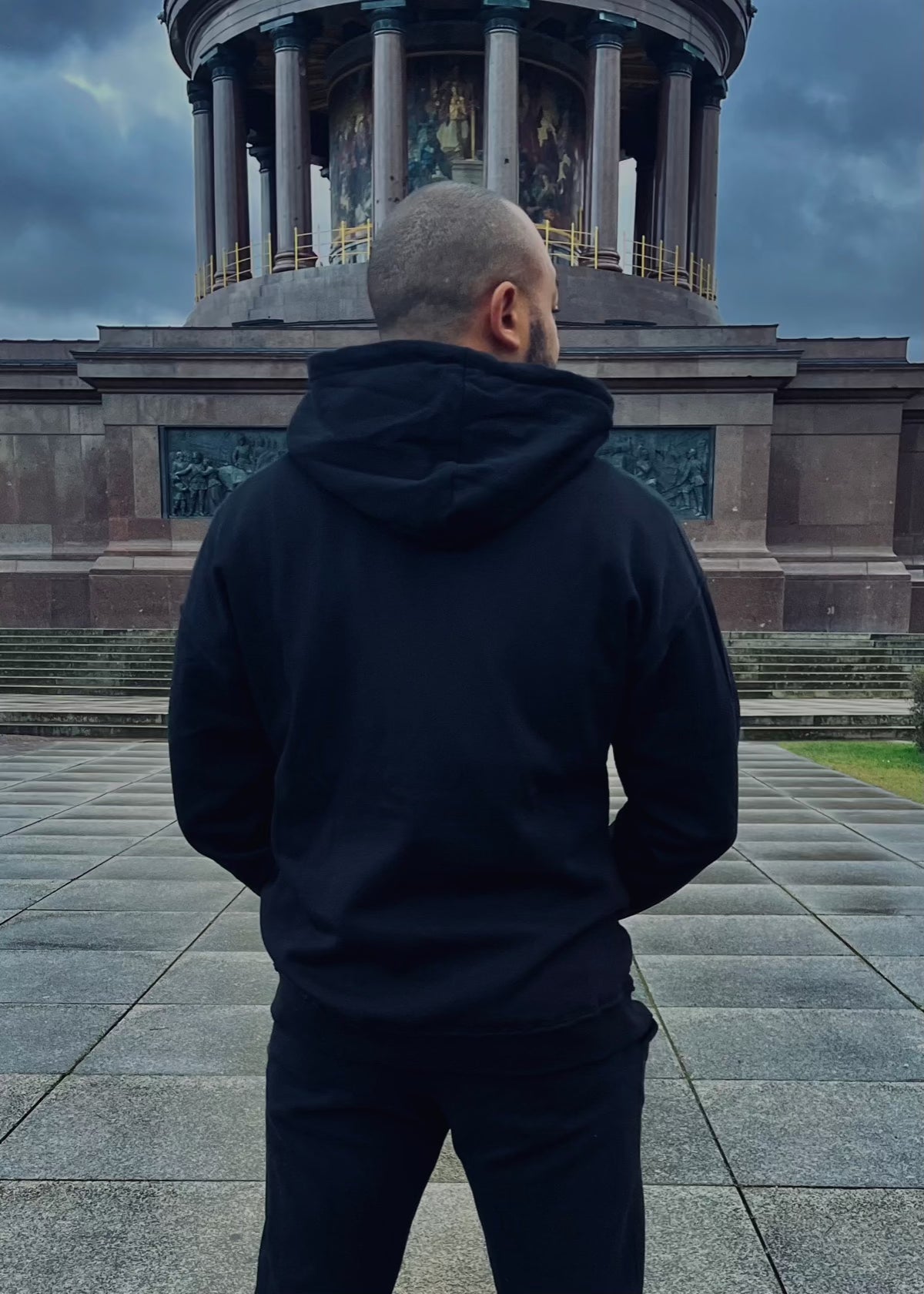 PAPAGE - 030 B'FLY BASIC Oversized Hoody black