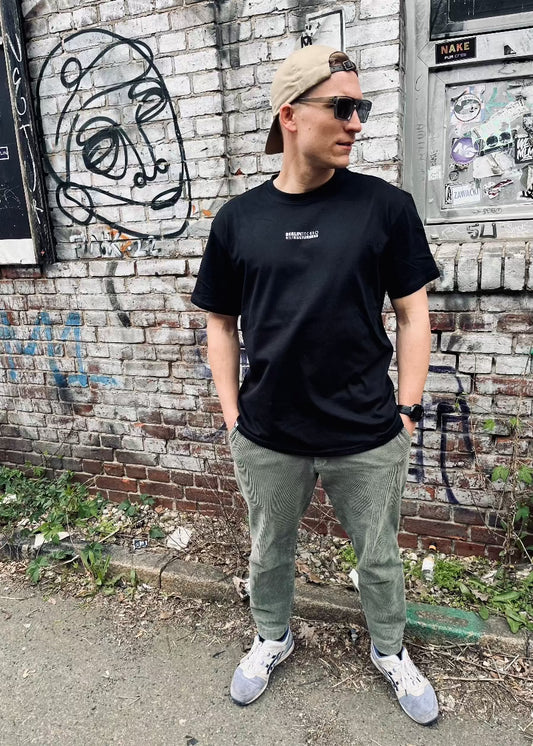 PAPAGE - TECHNO KULTURERBE Heavy Oversized T-Shirt black